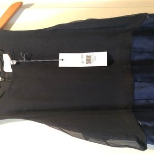 Adam Lippe black/midnight blue elegant dress
